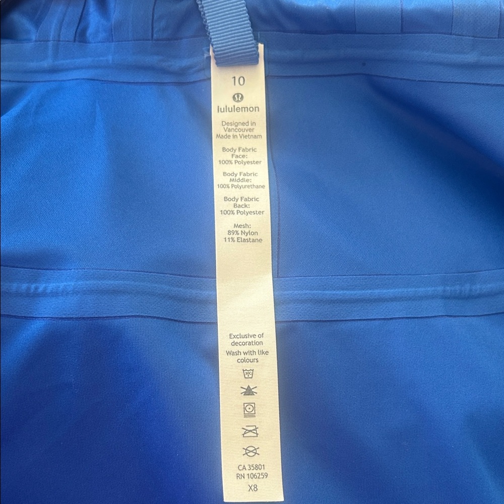 EUC lululemon athletica Vibrant Blue Lightweight Hooded Utility Jacket - Picture 4 of 5